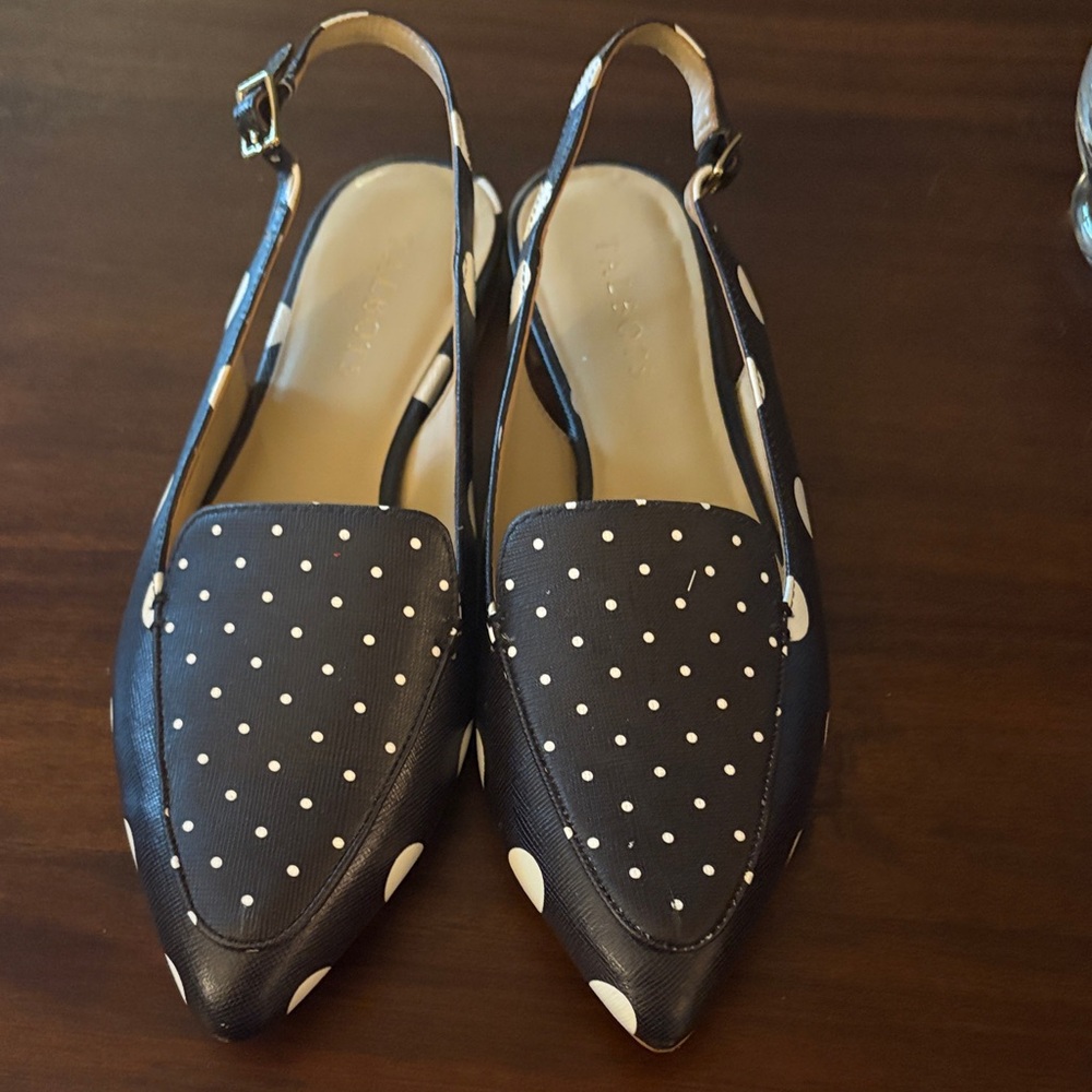 Talbots Poppy Slingback Flats - Polka Dot